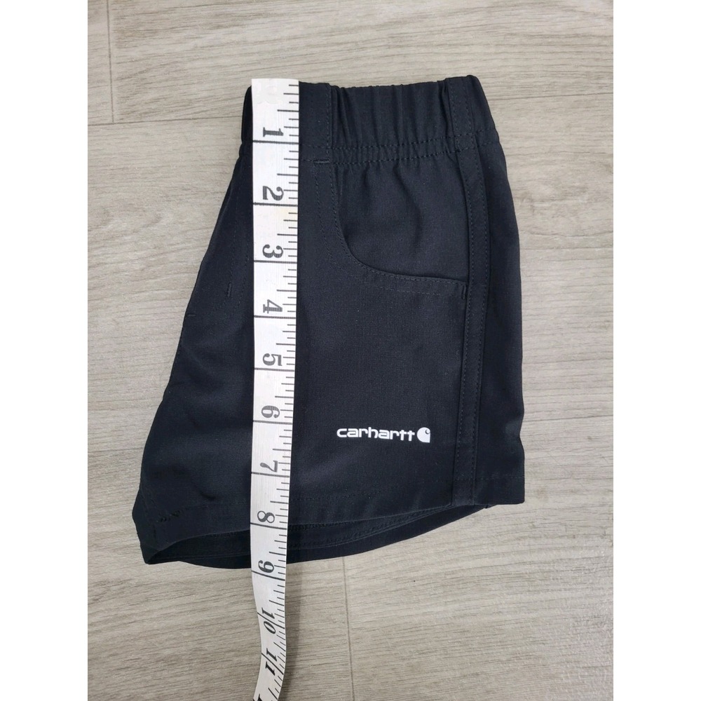Carhartt Force Girls Shorts Size 4T Black Pull On Elastic Waist Pockets Athletic - Picture 3 of 5